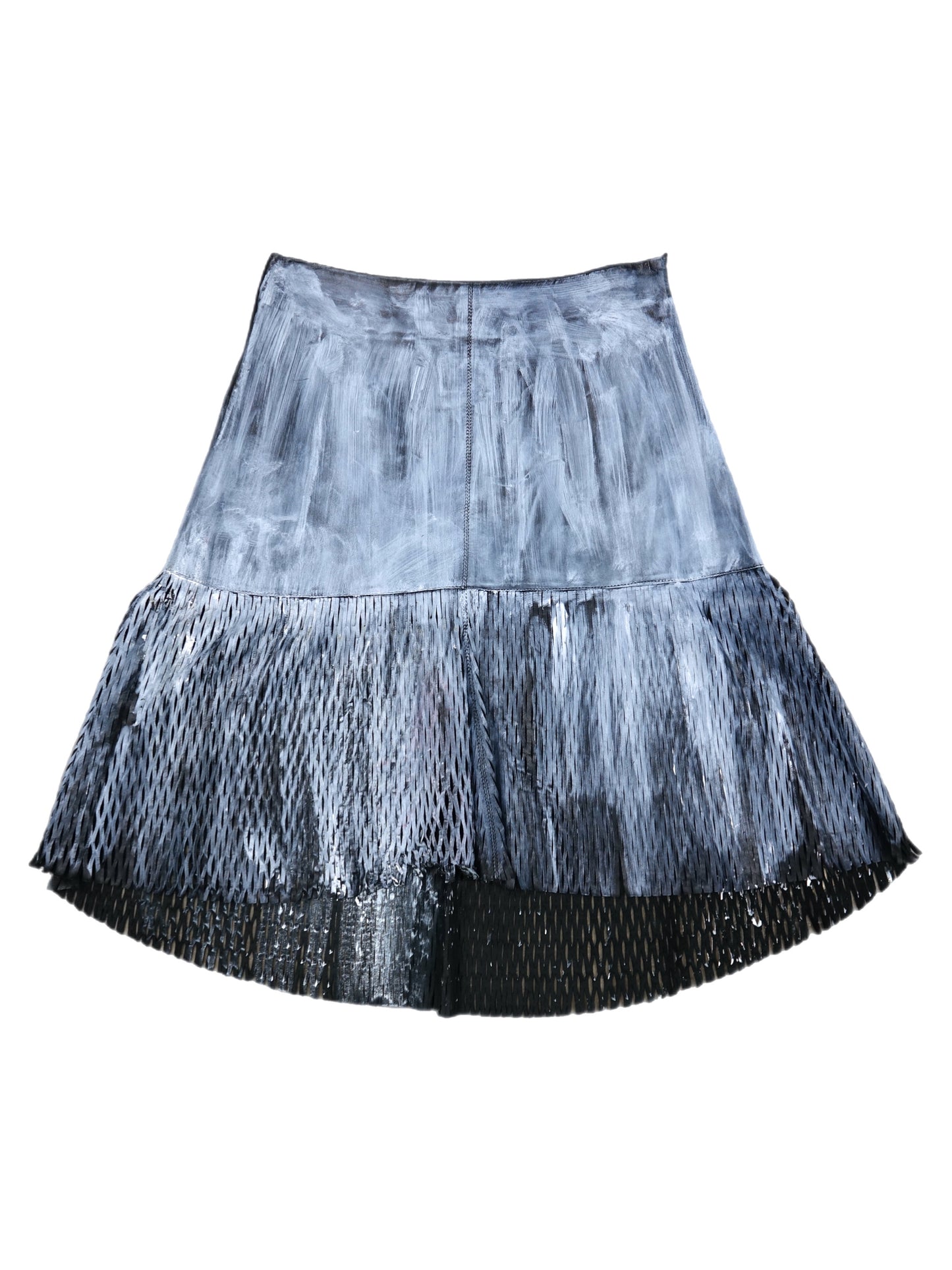 Falda de Piel Azul