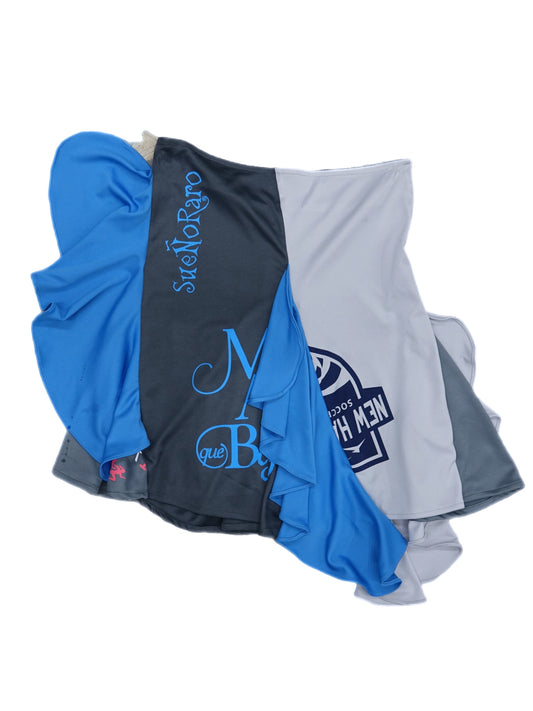 Ani Skirt Gris + Azul