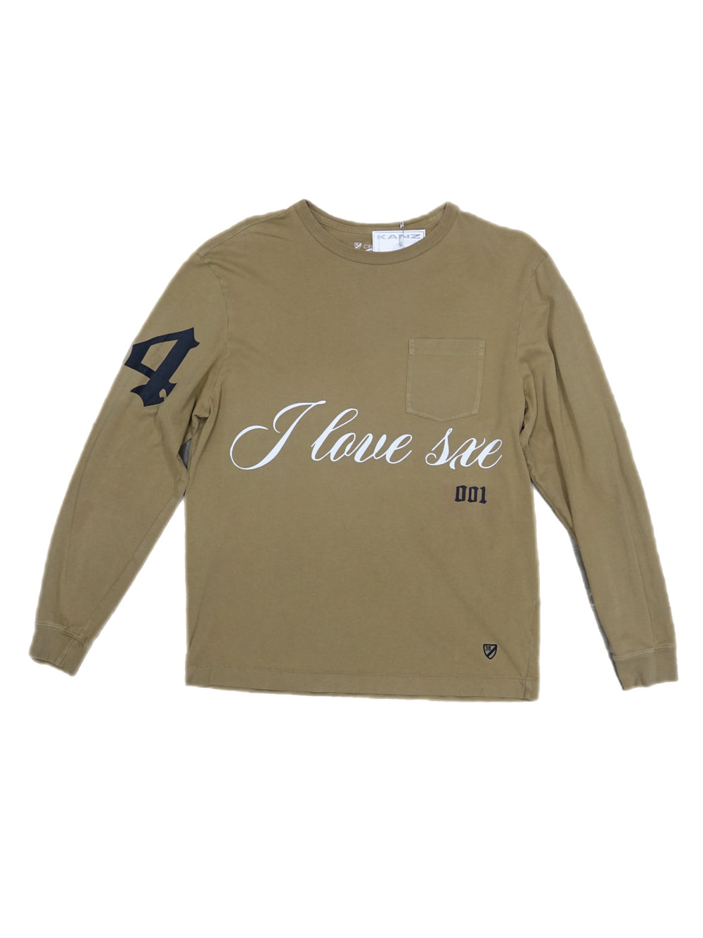 I Love Sxe Long Sleeve Caqui