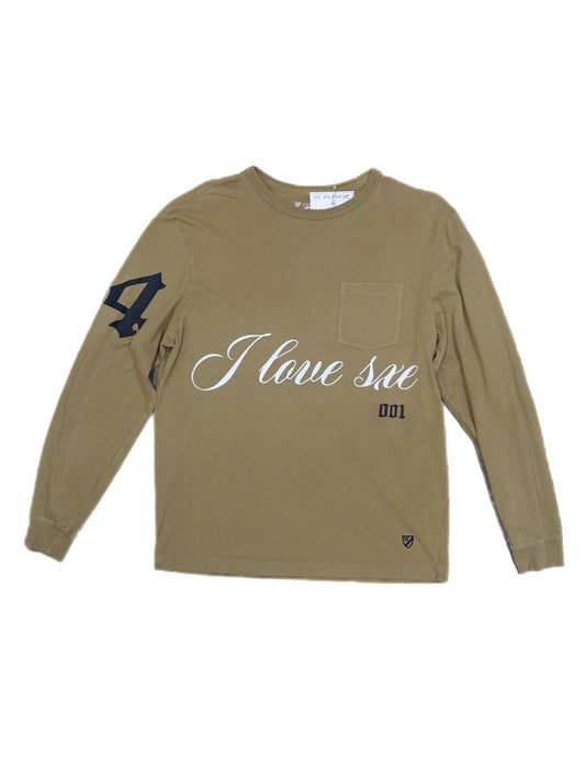 I Love Sxe Long Sleeve Caqui