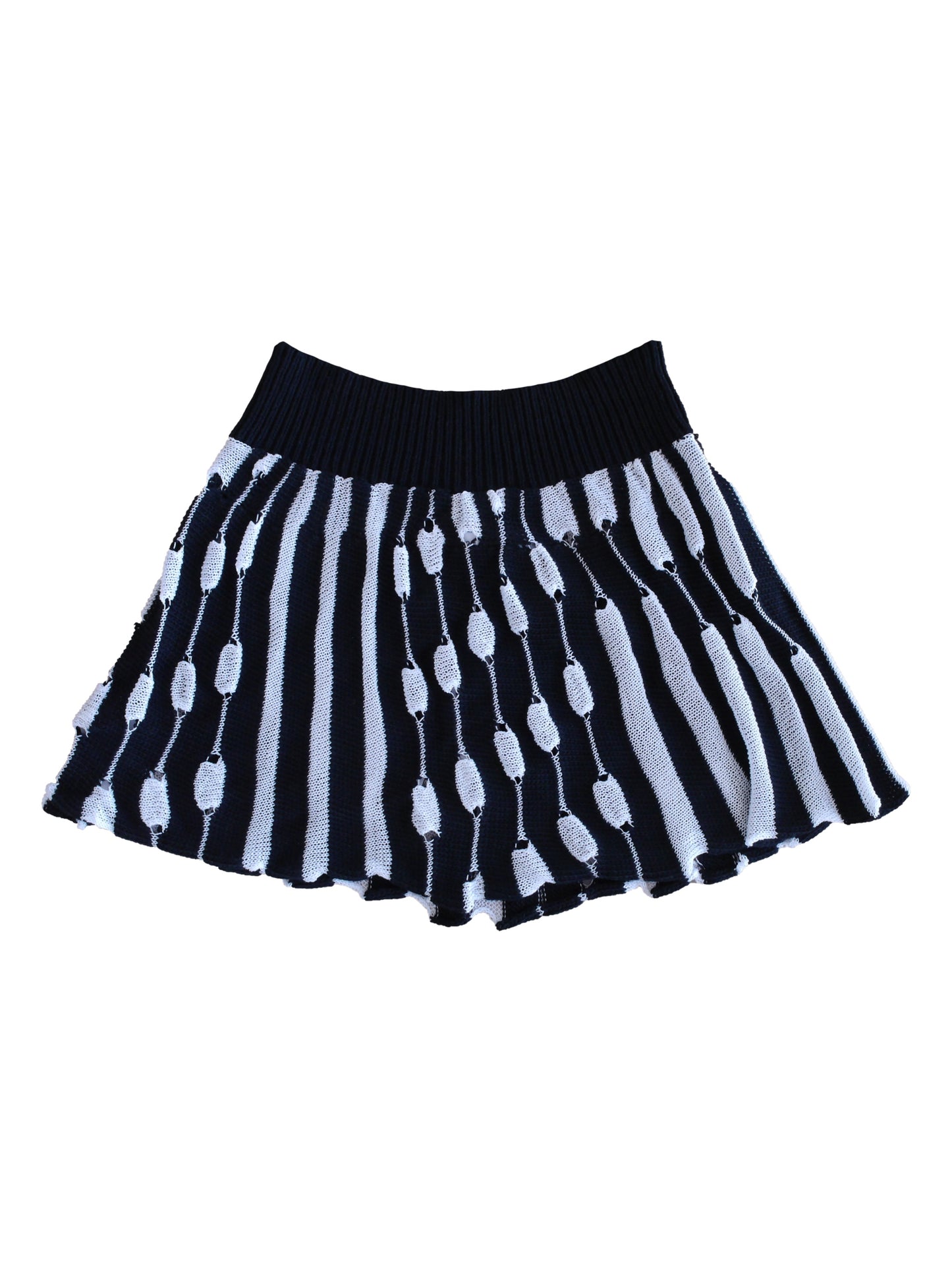 Black Ripple Skirt