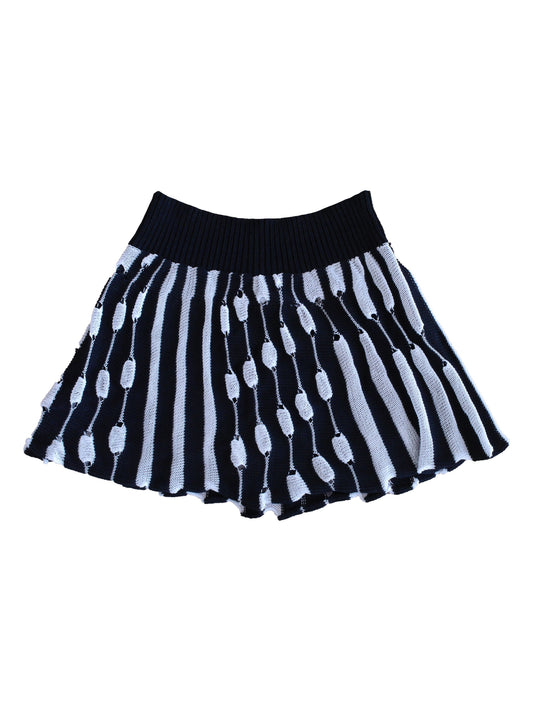 Black Ripple Skirt