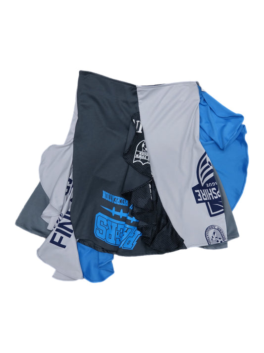 Ani Skirt Gris + Azul
