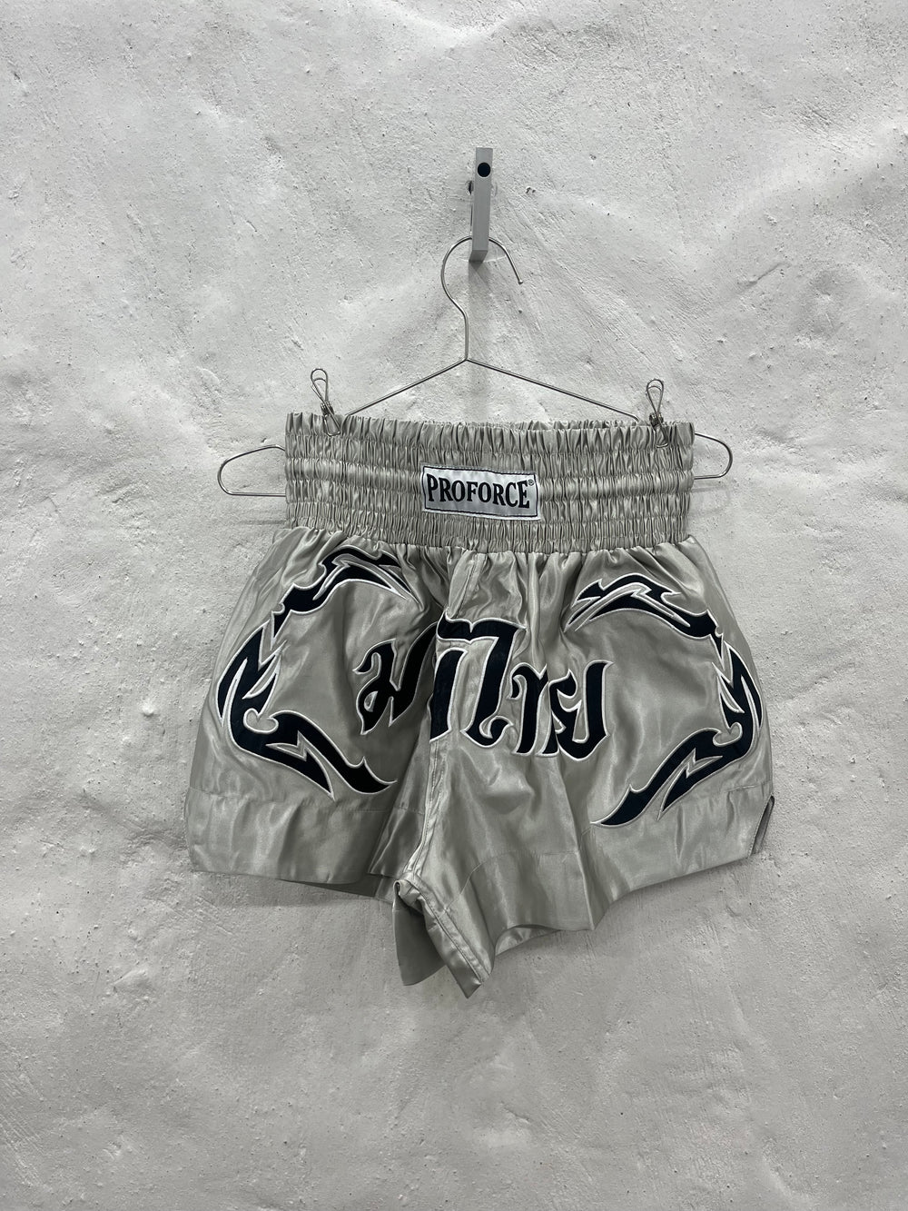 Proforce Silver Muay Tai Shorts