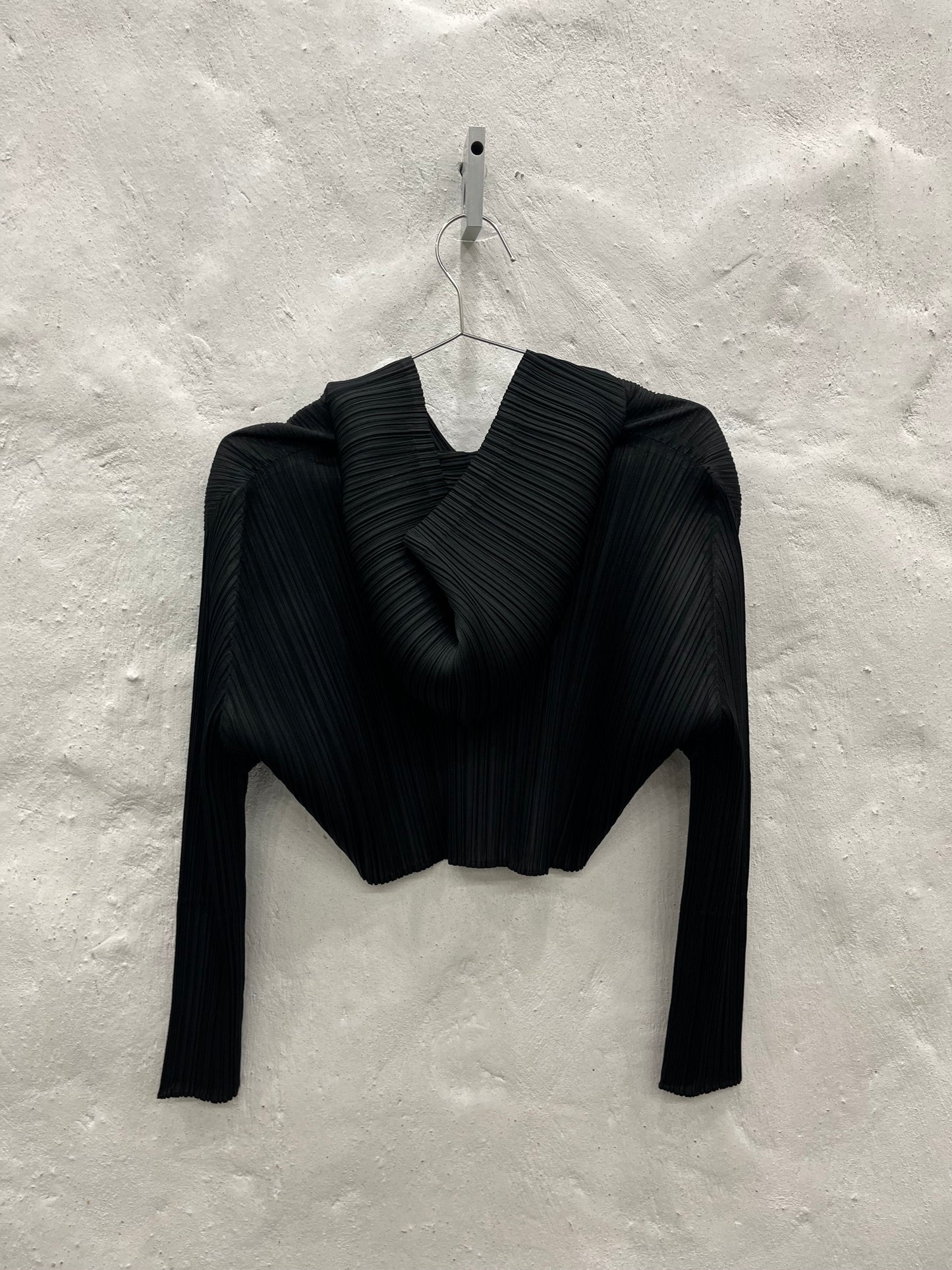 Issey Miyake Pleats Please Black Hoodie