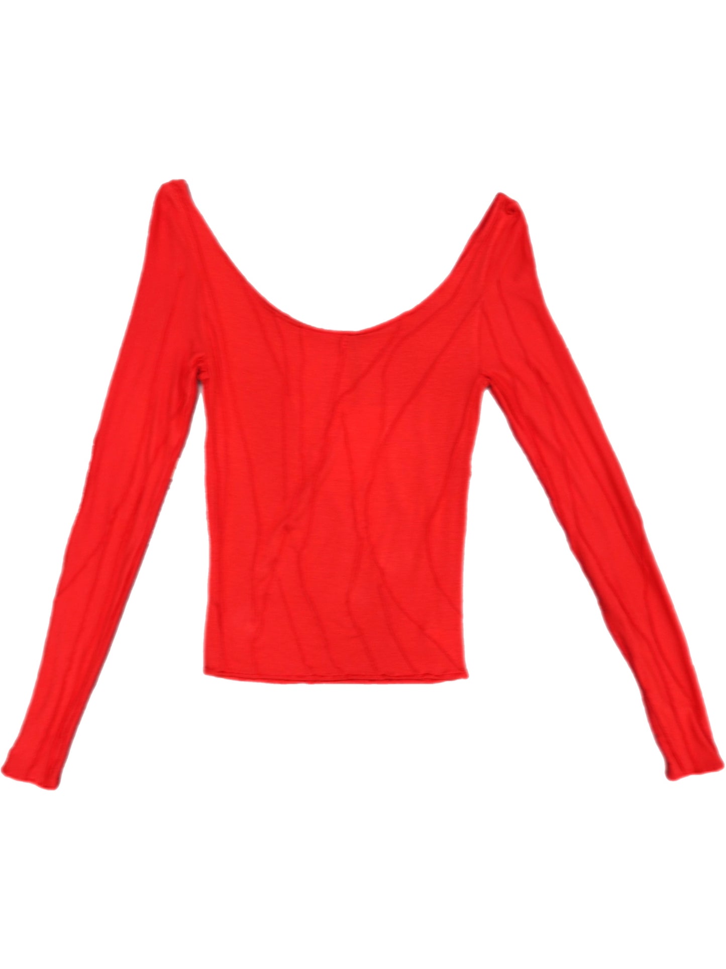 Red Round Blouse