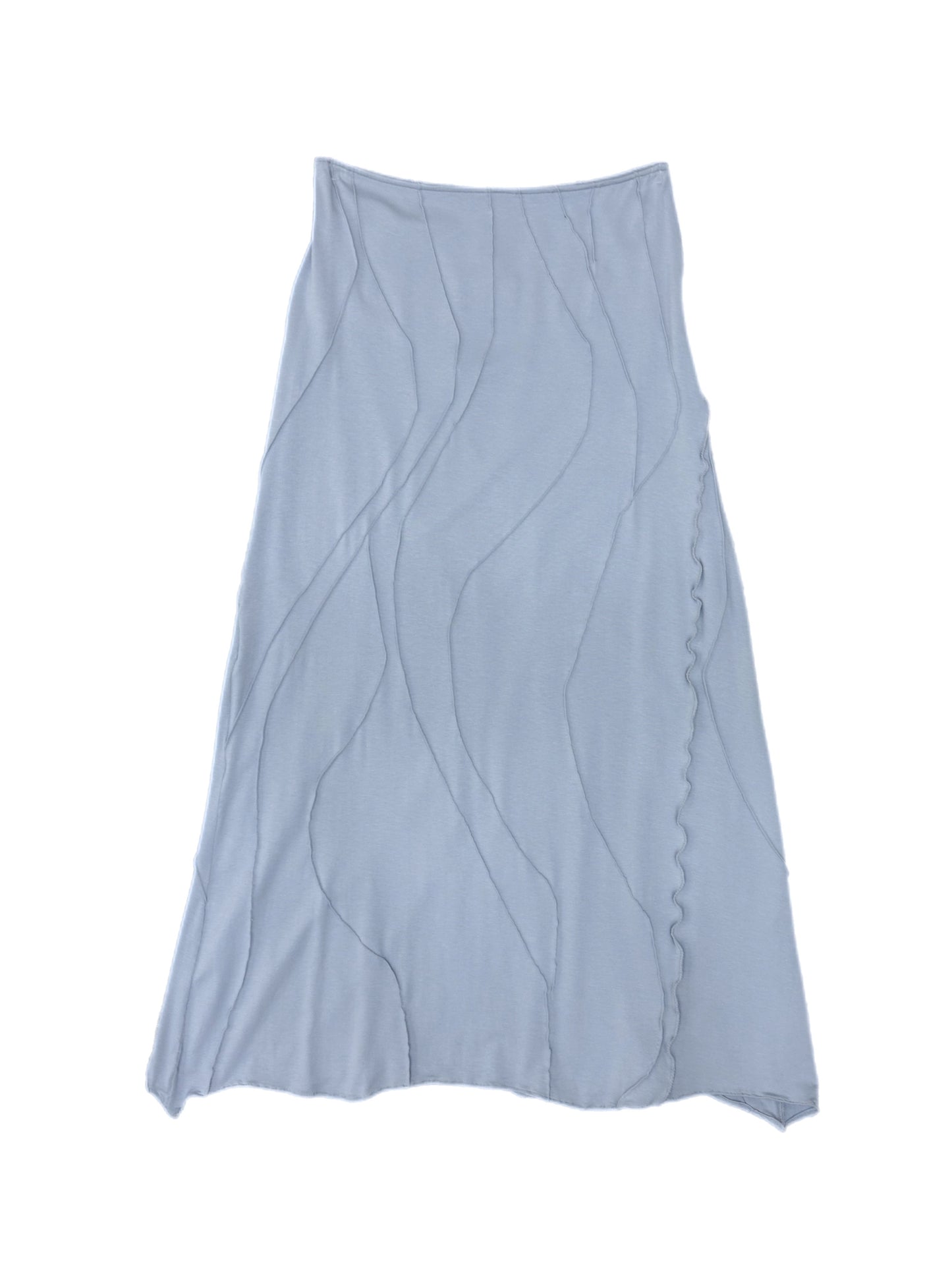 Grey Low Flared Skirt