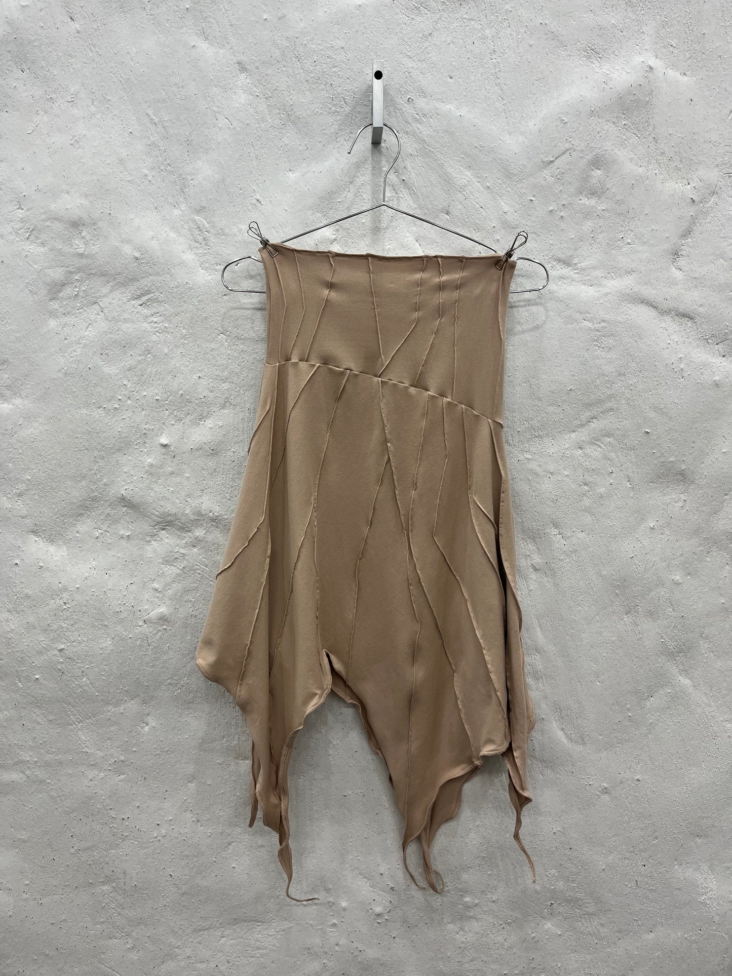 Nude Ruffle Skirt