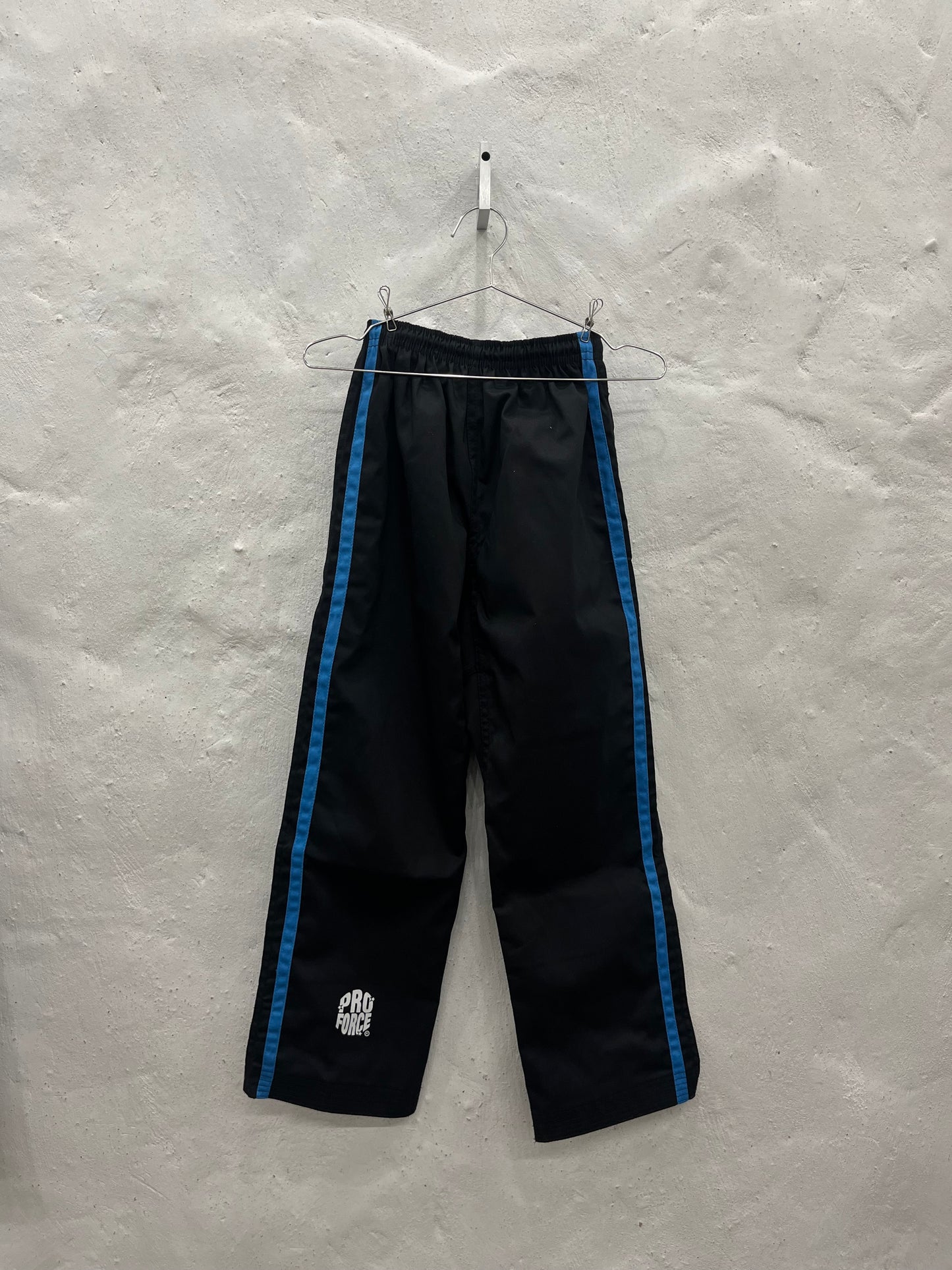 Black and Blue Striped Demo Pants