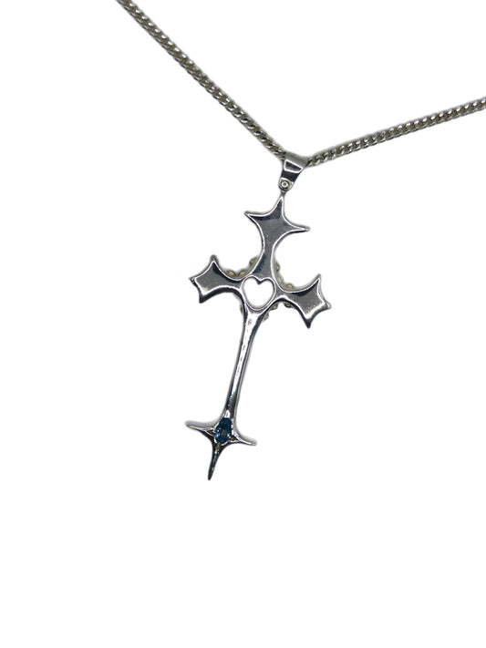 Blue Cross Necklace