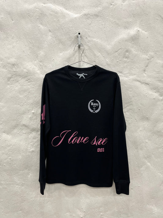 I Love Sxe Black Long Sleeve