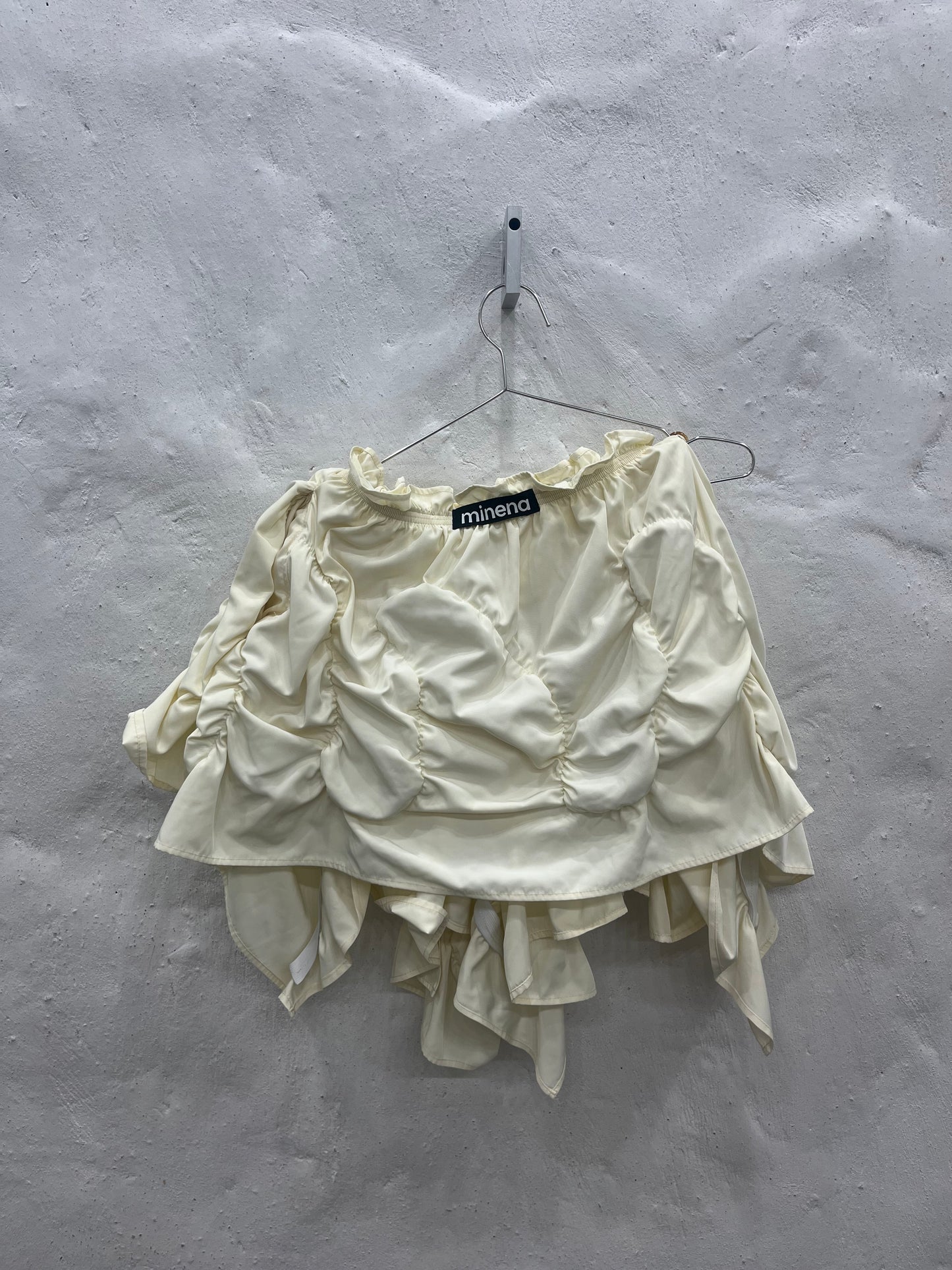 Falda Nublada Mini Blanca