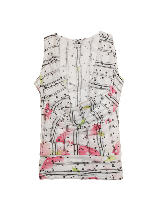 Printed Cowl Neck Top