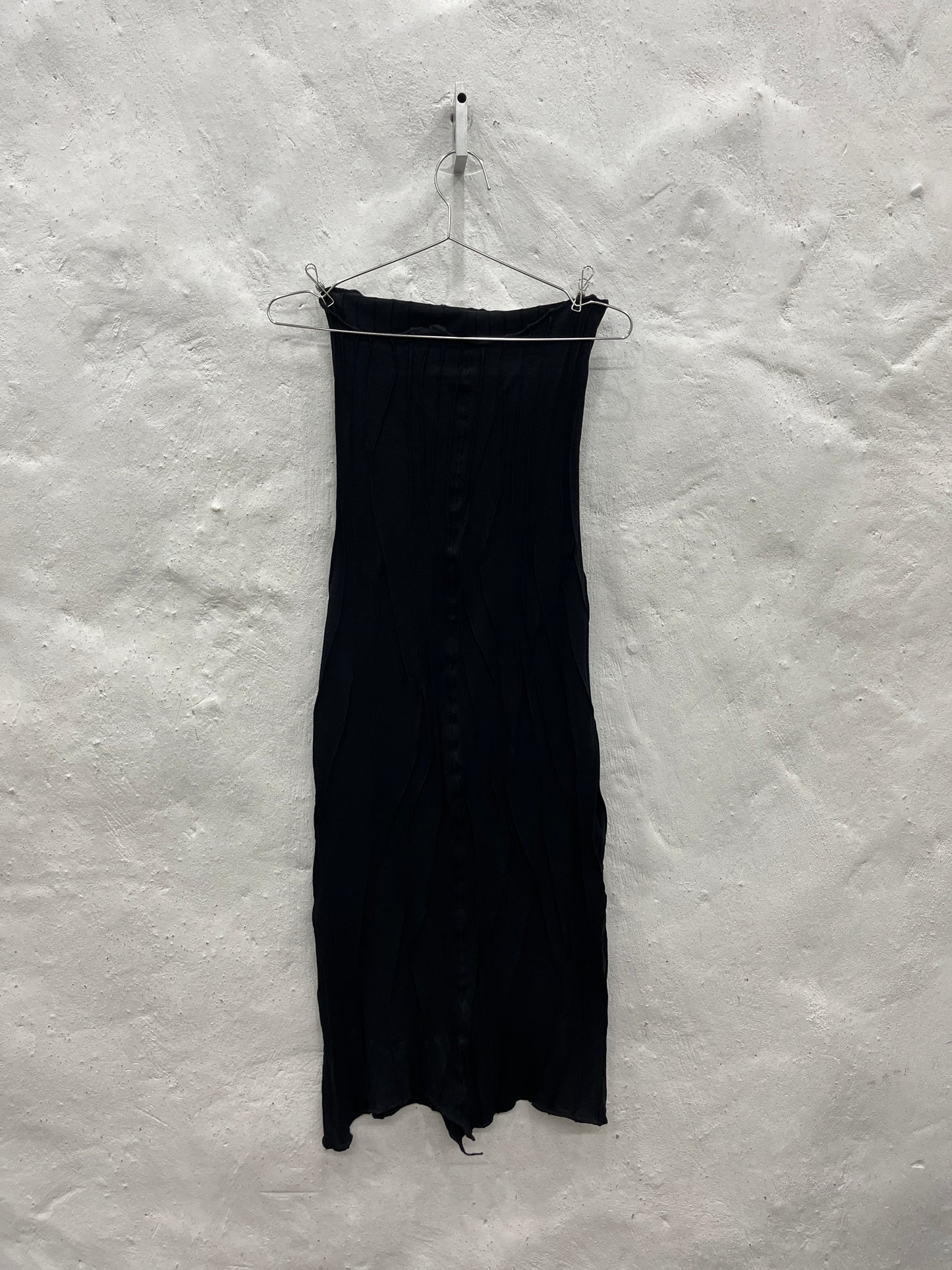 Black Scraps Tube Dress