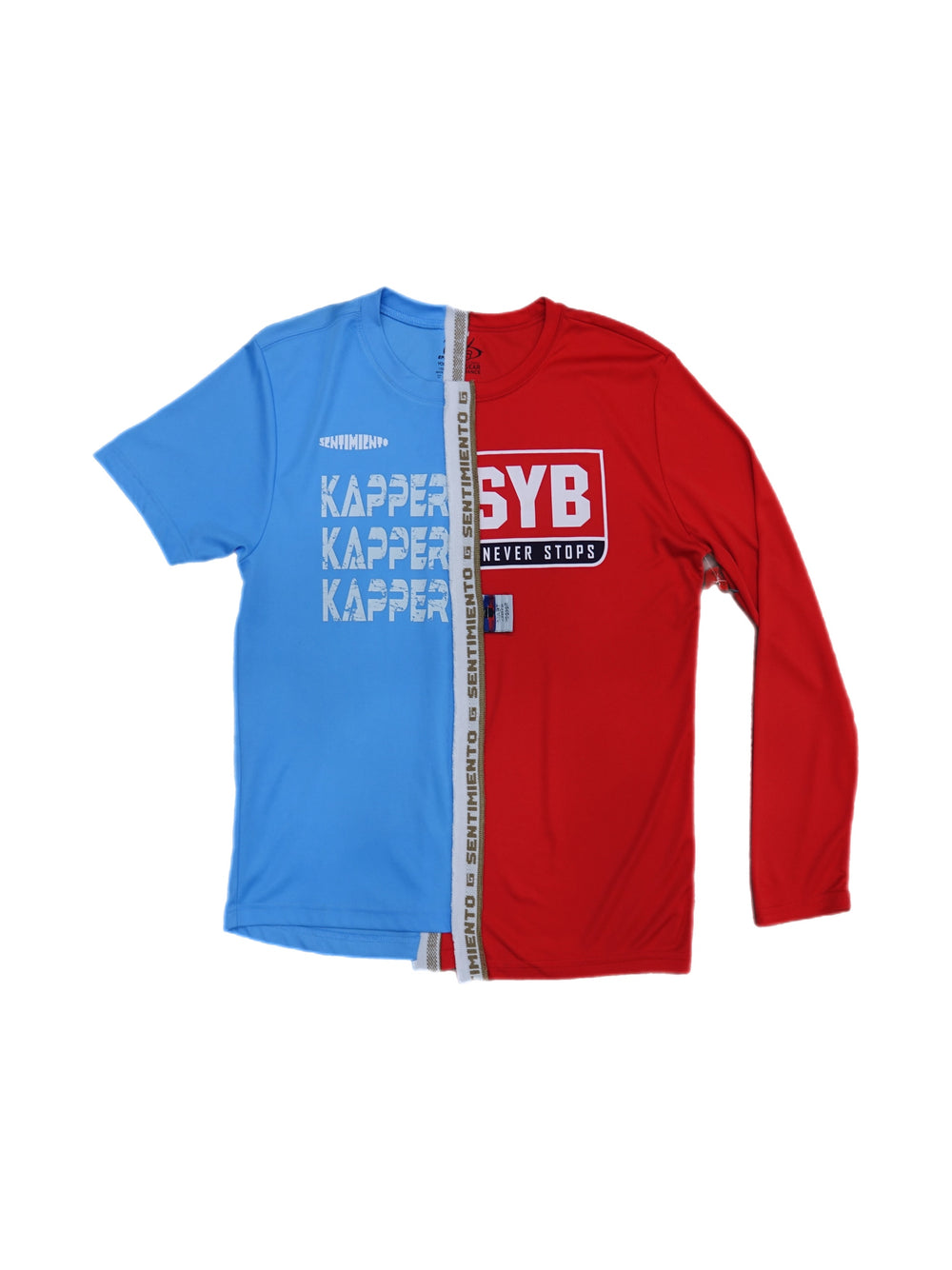 Split Jersey Azul + Rojo