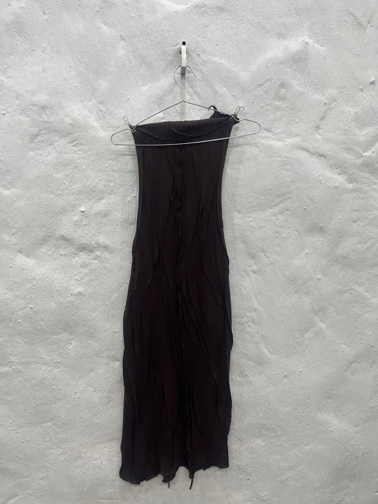 Chocolate Scraps Tube Dress