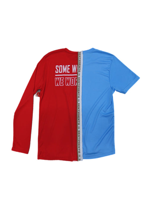 Split Jersey Azul + Rojo