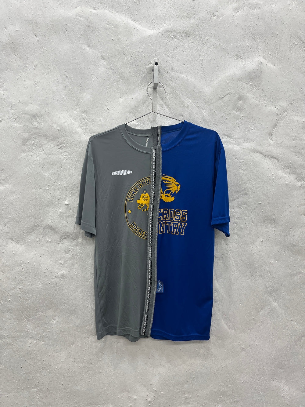 Split Jersey Gris + Azul