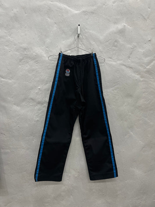 Black and Blue Striped Demo Pants