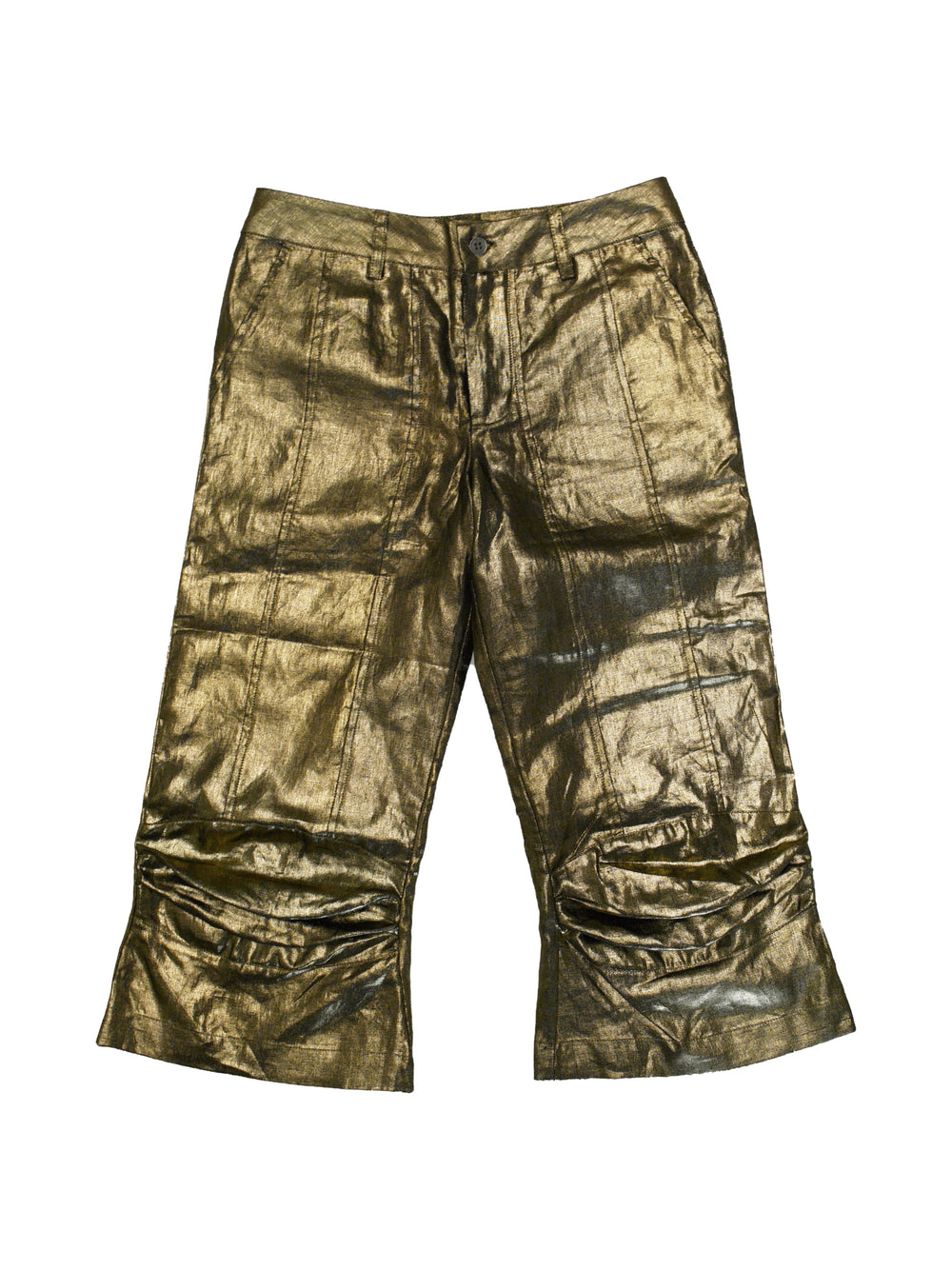 Gold Capris Pants