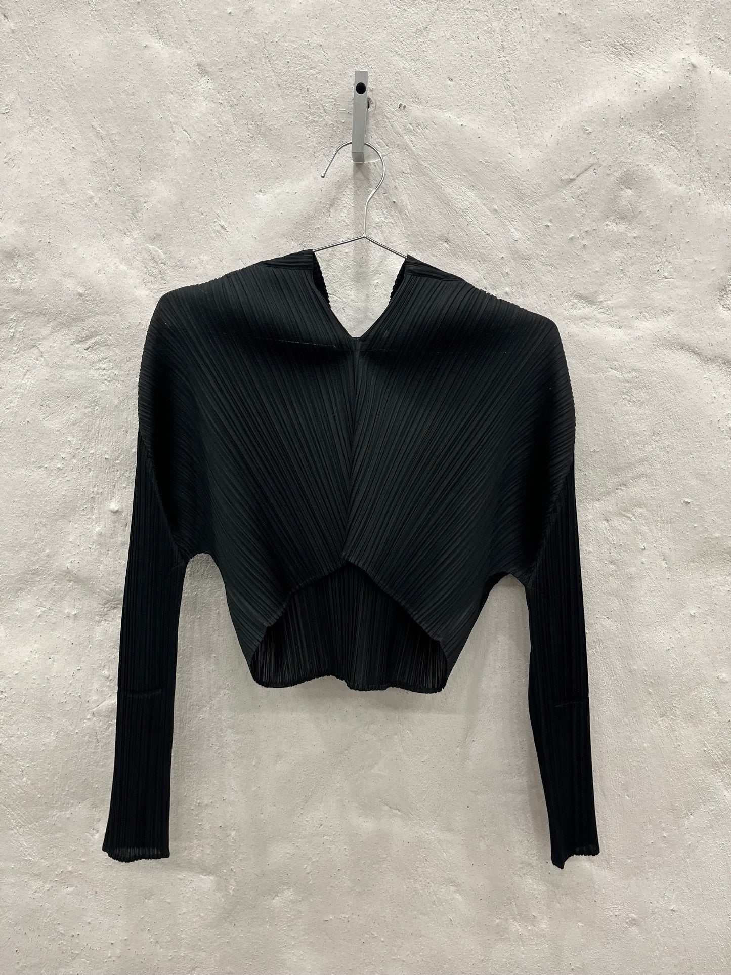 Issey Miyake Pleats Please Black Hoodie