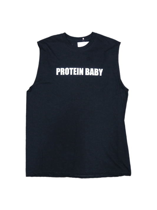 Protein Baby Sleeveless Black Top