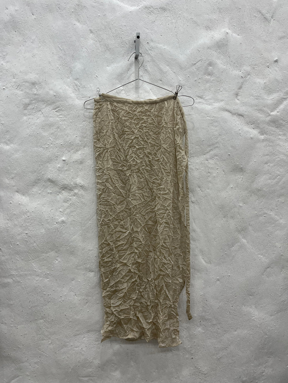 Beige Papel Long Skirt