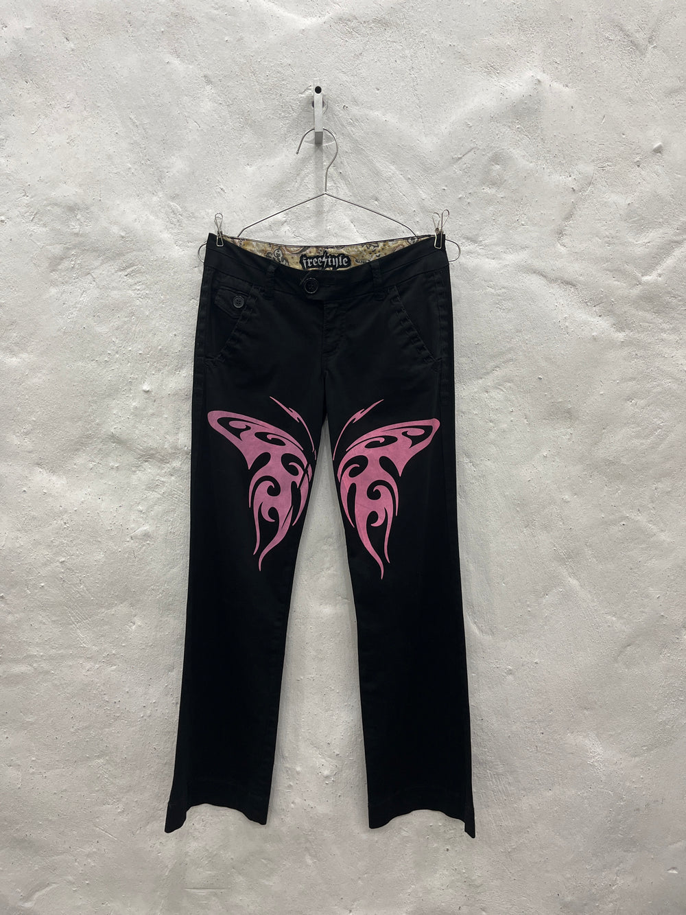 Baby Angel Butterfly Black Pants