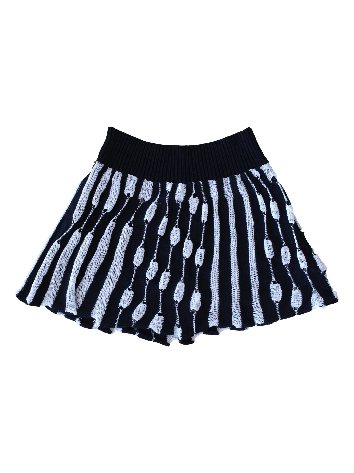 Black Ripple Skirt