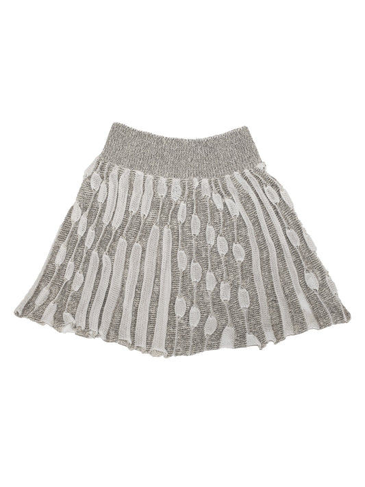 Cream Ripple Skirt