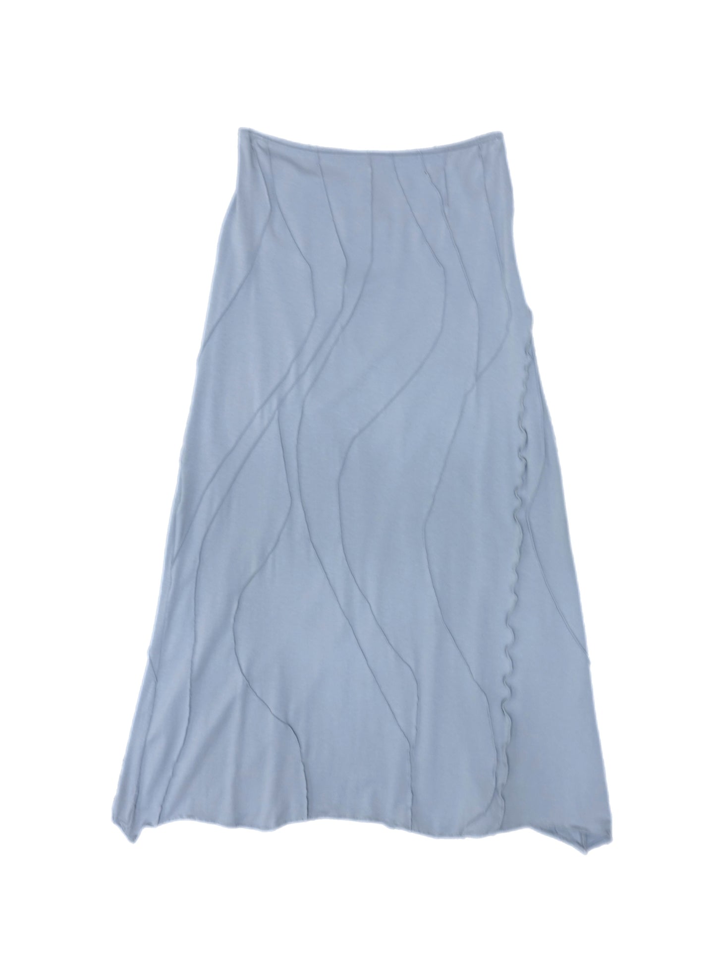 Grey Low Flared Skirt