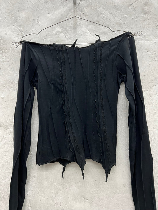 Black Scraps Top