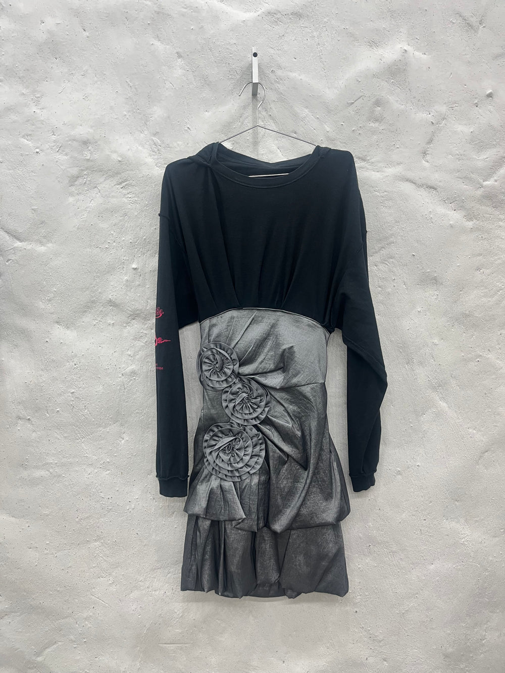 Black + Silver Long Sleeve Dress