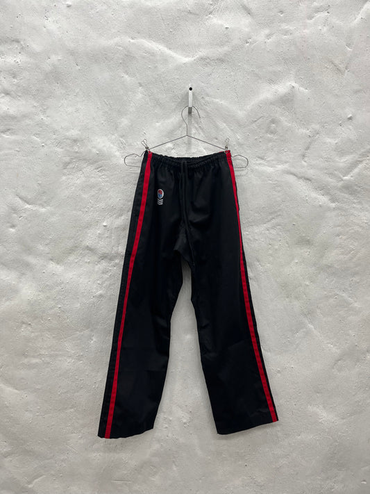 Black and Red Striped Demo Pants