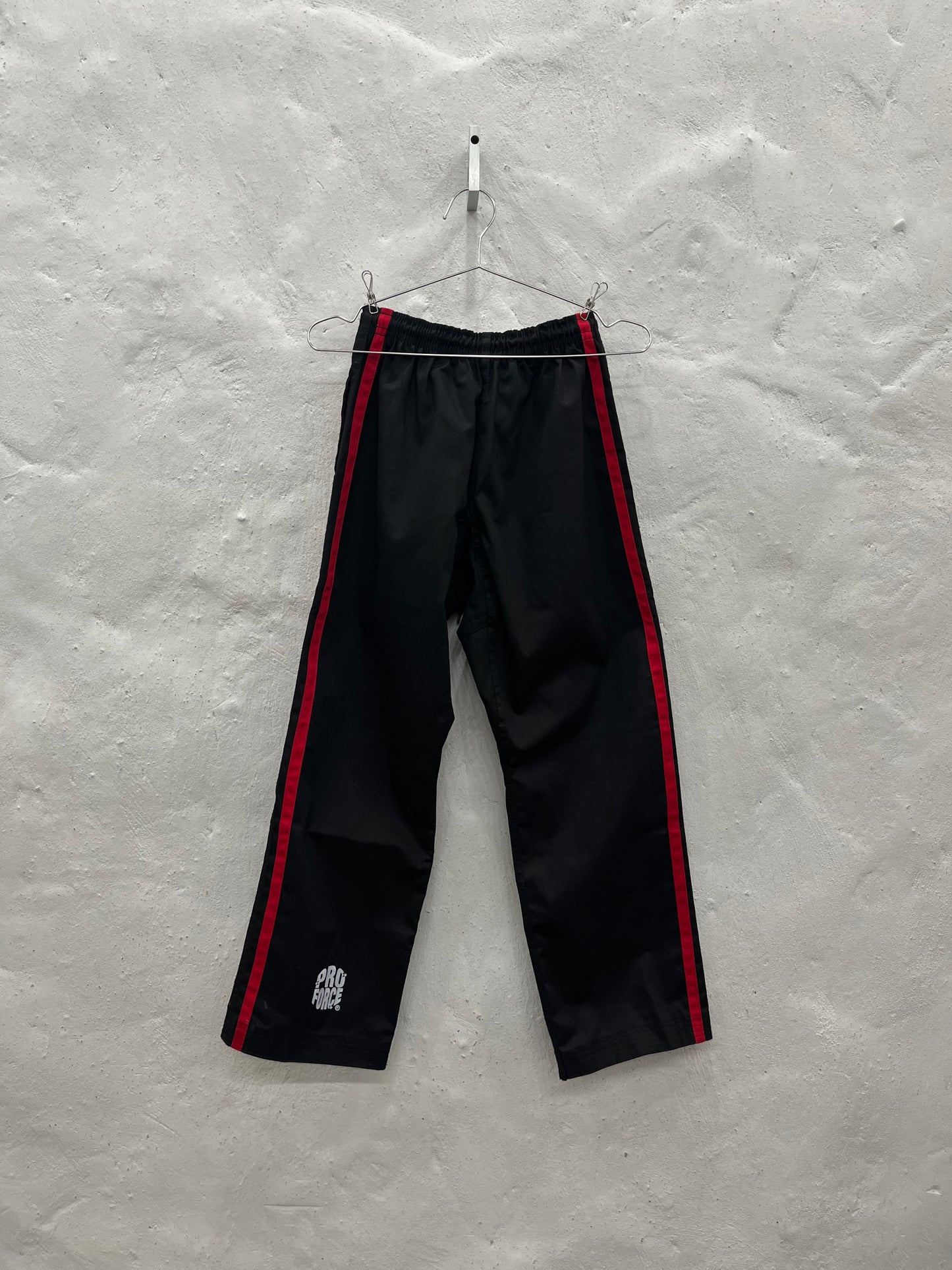 Black and Red Striped Demo Pants