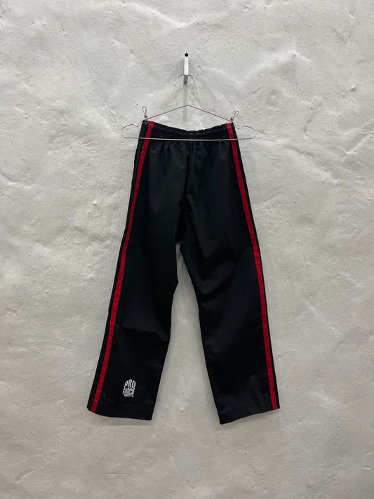 Black and Red Striped Demo Pants