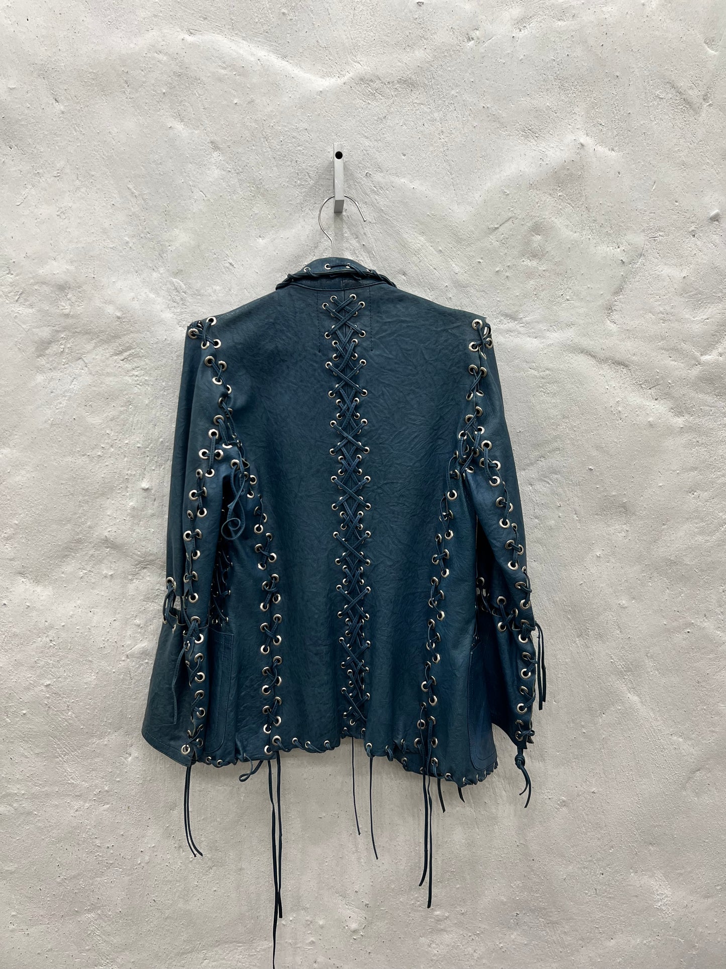 Cerulean Leather Jacket