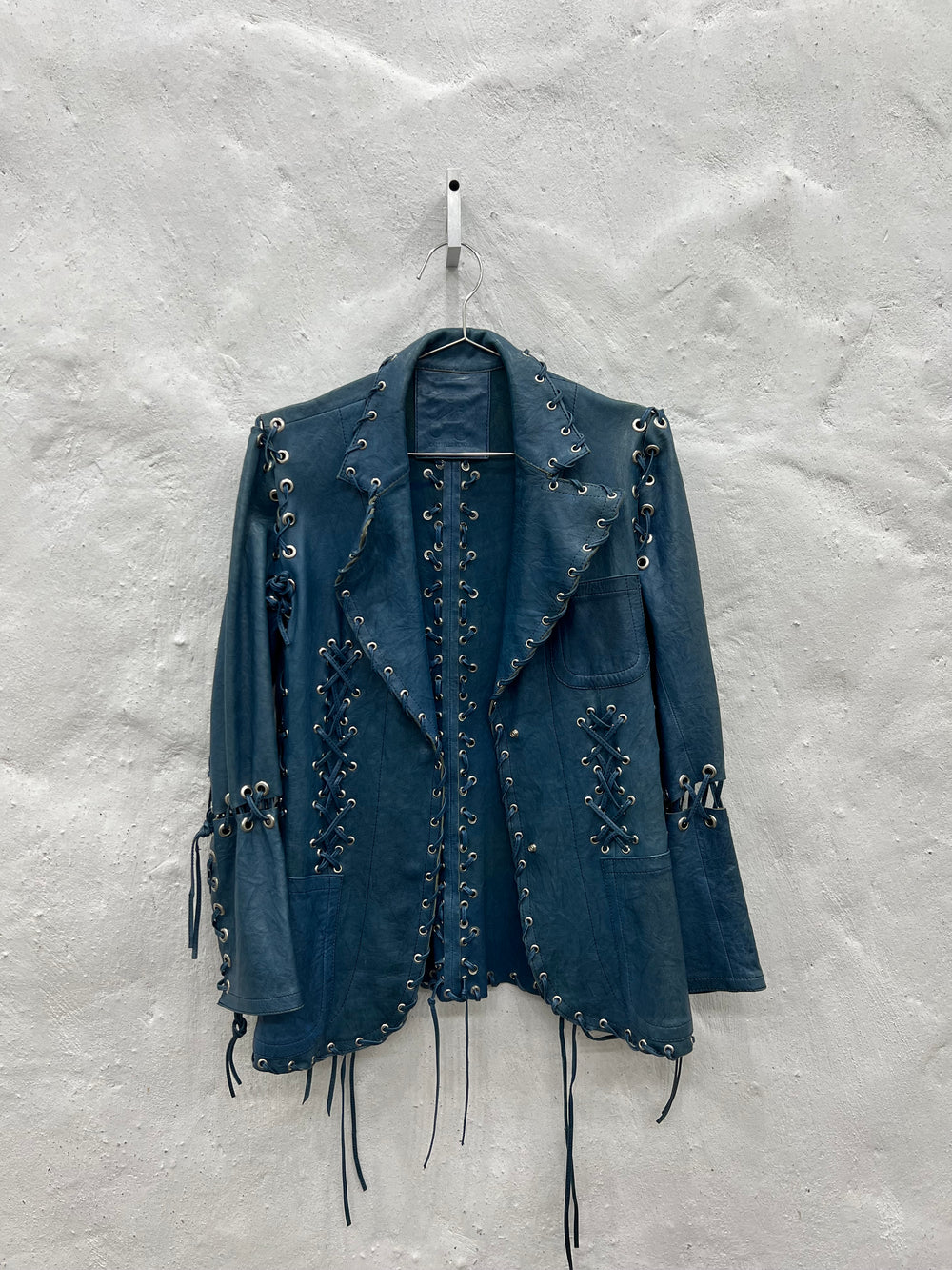 Cerulean Leather Jacket